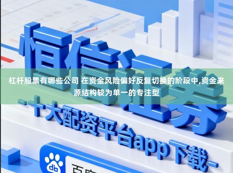 杠杆股票有哪些公司 在资金风险偏好反复切换的阶段中，资金来源结构较为单一的专注型