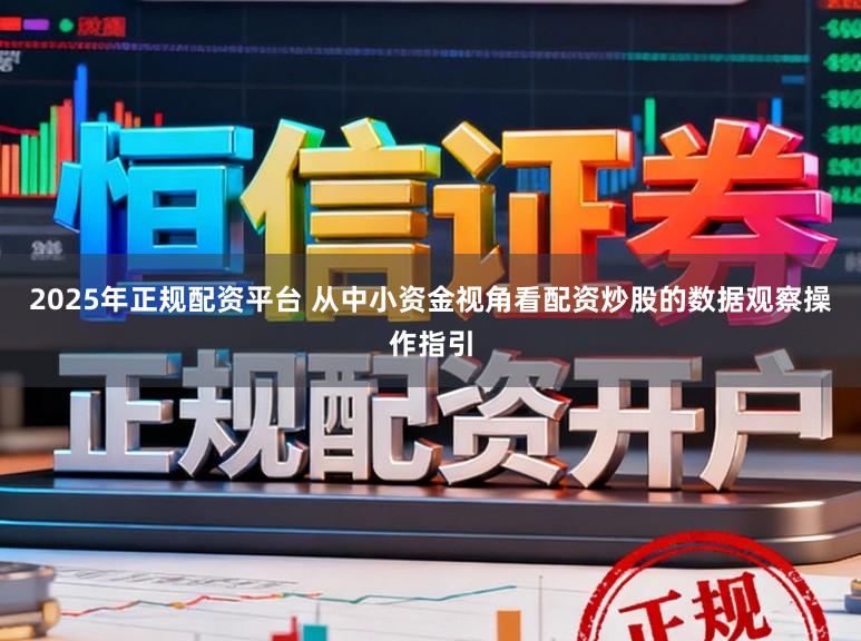2025年正规配资平台 从中小资金视角看配资炒股的数据观察操作指引